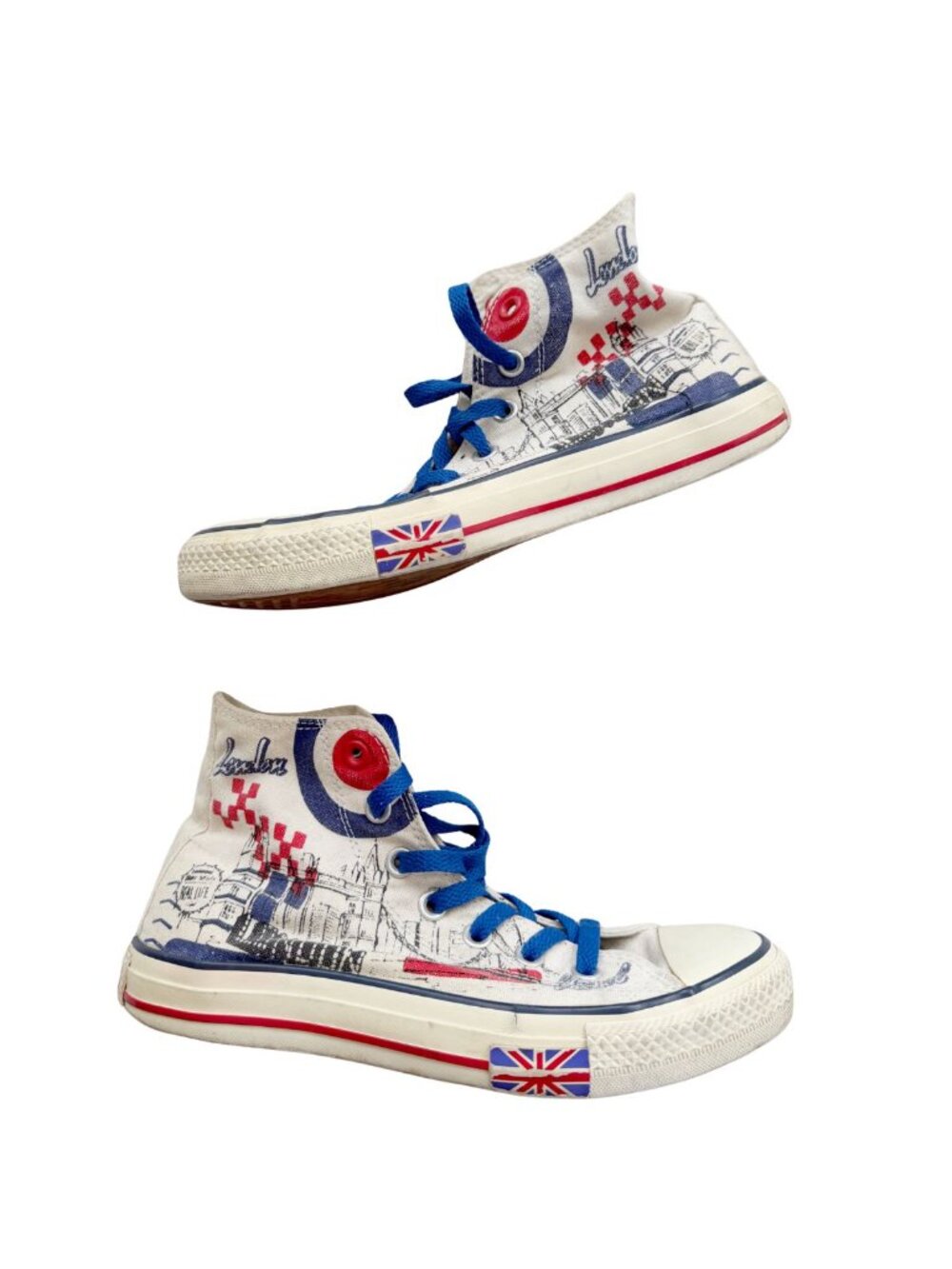 Converse Chuck Taylor All Star London Union Jack High Top Sneakers 7.5